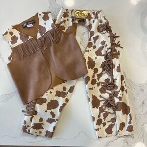 Zara Cowboy Costume. Vest & Chaps